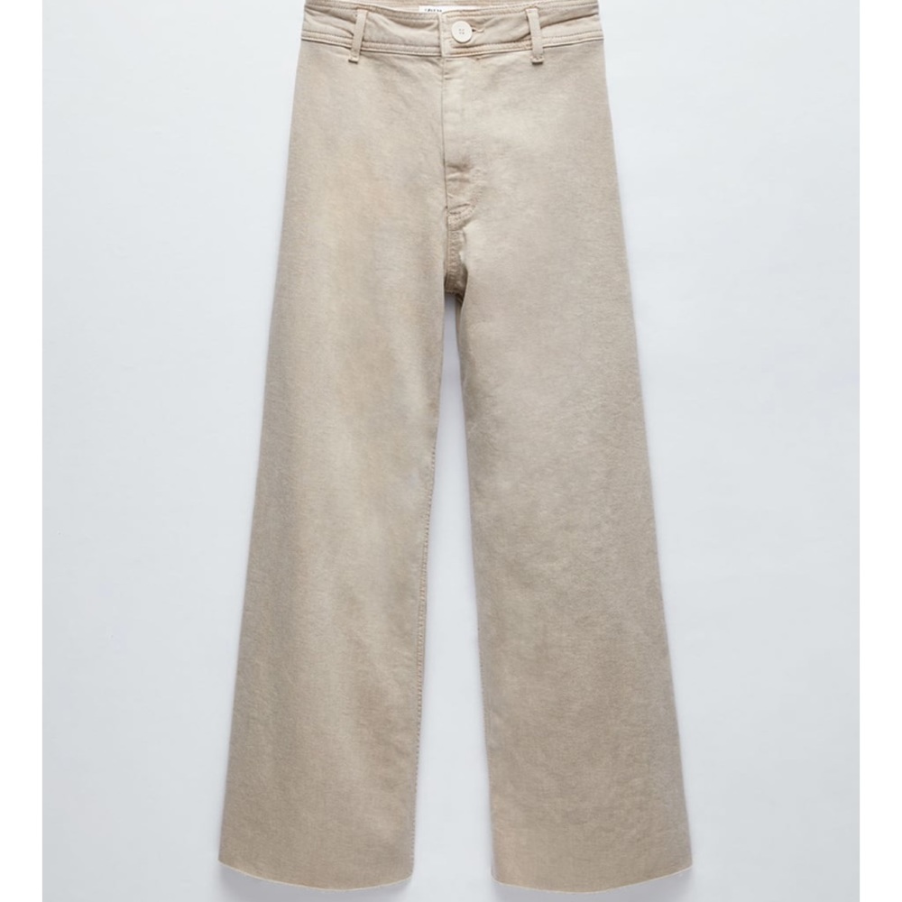 Zara Marine Straight Jeans in Stone Size 29